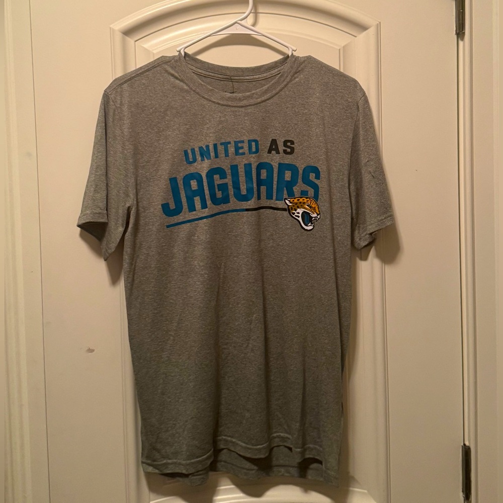 Jacksonville Jaguars Gray Nike Dri-Fit “United as Jaguars” Shirt NWT